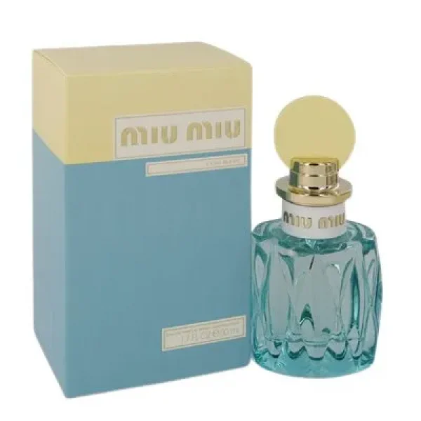 MIU MIU L'EAU BLEUE  בושם לאשה מיו מיו לאו בלו 50 מיל או דה פרפיום  המותג Miu Miu